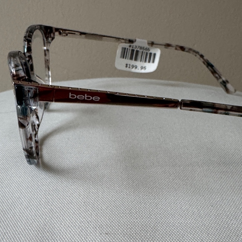 NEW Bebe Women's Elegant Patterned Glasses - Blue/Brown Floral BB5215 - Picture 2 of 12